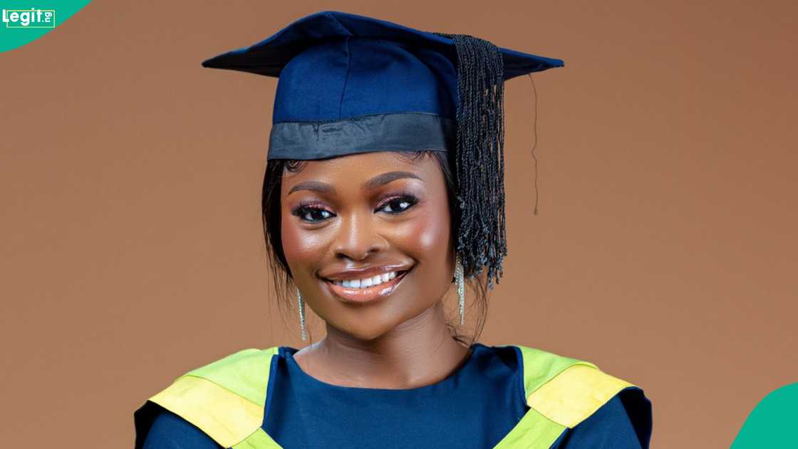 A University of Ibadan master's graduate bags distinction and mentions her CGPA. A University of Ibadan master's graduate bags distinction and mentions her CGPA.