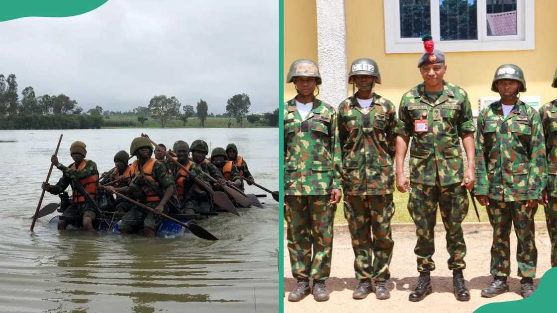 Nigerian Defence Academy during trainings. Nigerian Defence Academy during trainings.