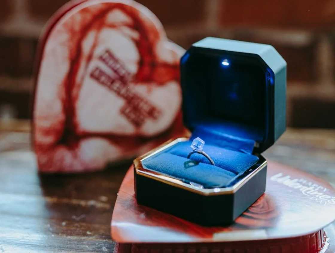 A ring in a tiny box