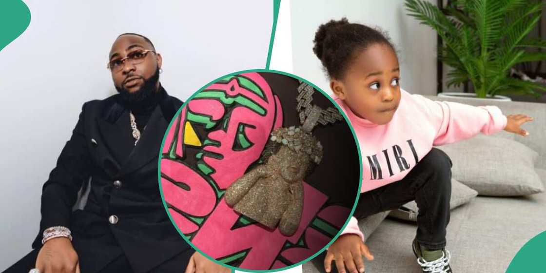 Davido gets new pendant of late son, Ifeanyi. Davido gets new pendant of late son, Ifeanyi.