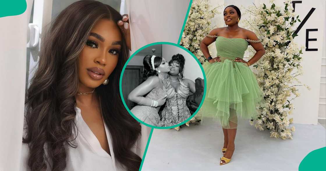 Bisola celebrates Sharon Ooja's 34th birthday in style. Bisola celebrates Sharon Ooja's 34th birthday in style.