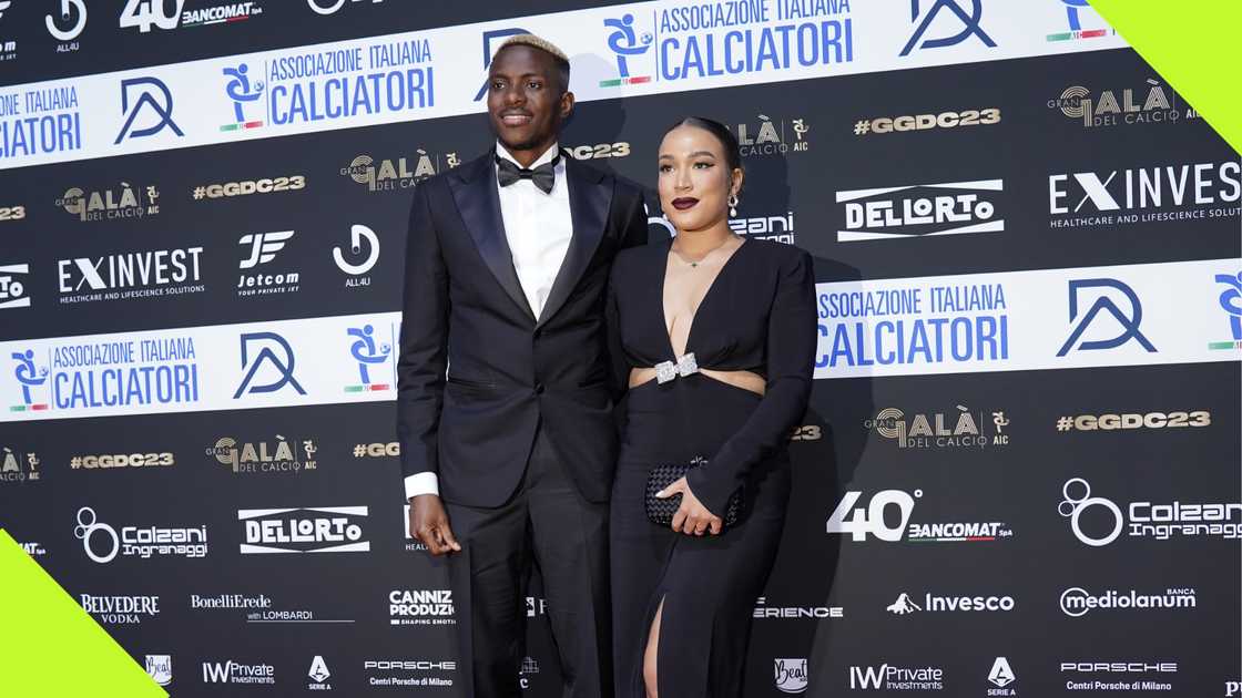 Victor Osimhen and his girlfriend Stephanie Ladewig. Victor Osimhen and his girlfriend Stephanie Ladewig.