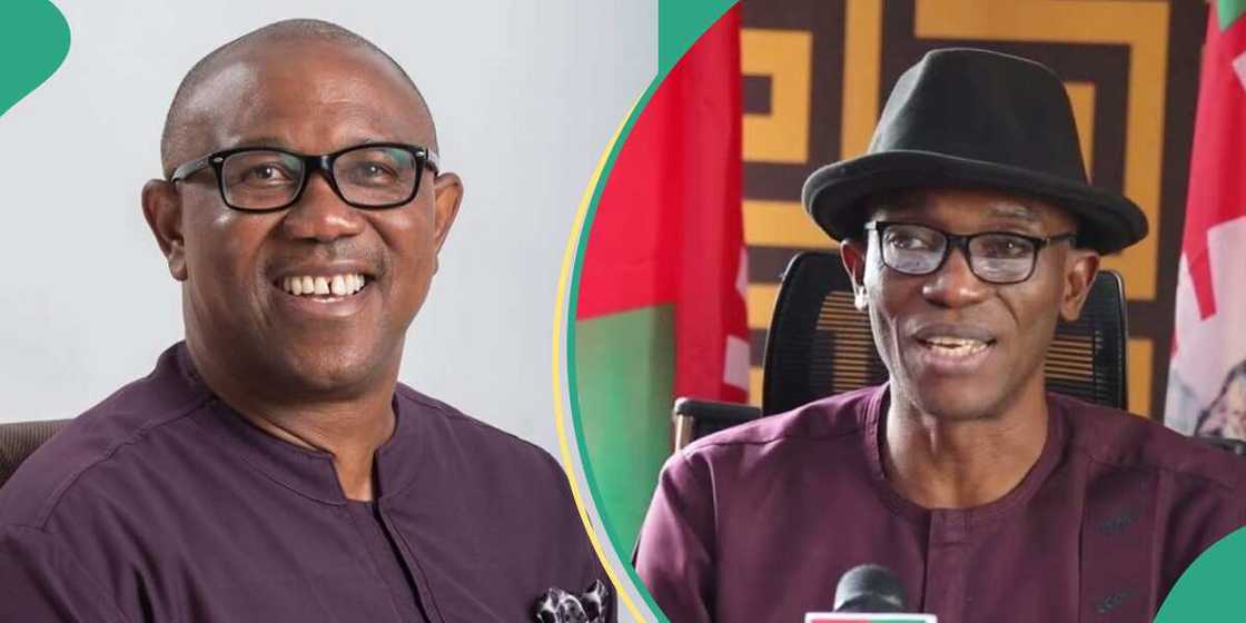 Peter Obi speaks on his visit to the Labour Party office in Abuja. Peter Obi speaks on his visit to the Labour Party office in Abuja.