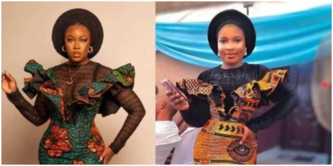 Photo of what a lady ordered and what she got. Photo of what a lady ordered and what she got.