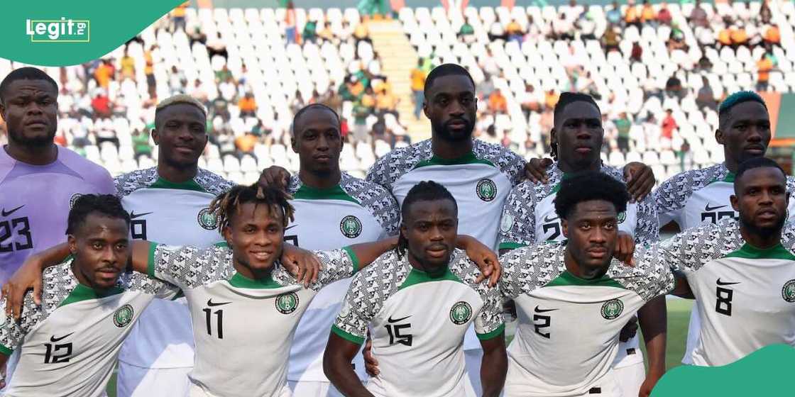 Super Eagles line-up against Ghana in friendly match Super Eagles line-up against Ghana in friendly match