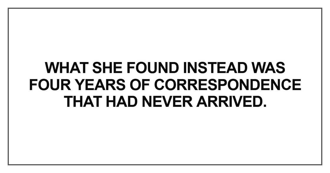 What she found instead was four years