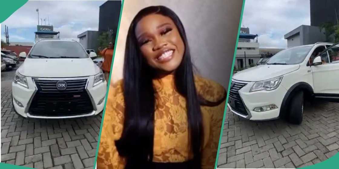 BBNaija All Stars: CeeC's brand new car. BBNaija All Stars: CeeC's brand new car.