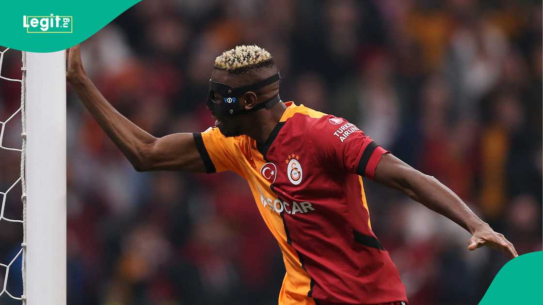 Victor Osimhen, Galatasaray, Dynamo Kyiv, Ali Sami Yen Spor Kompleksi, Istanbul, Turkiye, UEFA Europa League. Victor Osimhen, Galatasaray, Dynamo Kyiv, Ali Sami Yen Spor Kompleksi, Istanbul, Turkiye, UEFA Europa League.