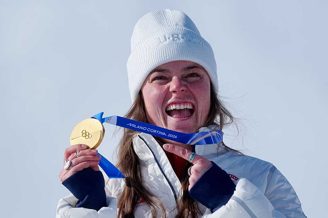 Breezy Johnson at Tofane Alpine Skiing Centre