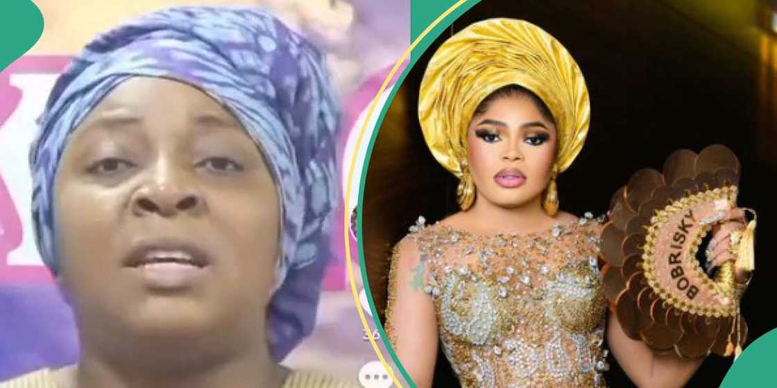 Video of prophetess' warning to Bobrisky after his arrest trends.