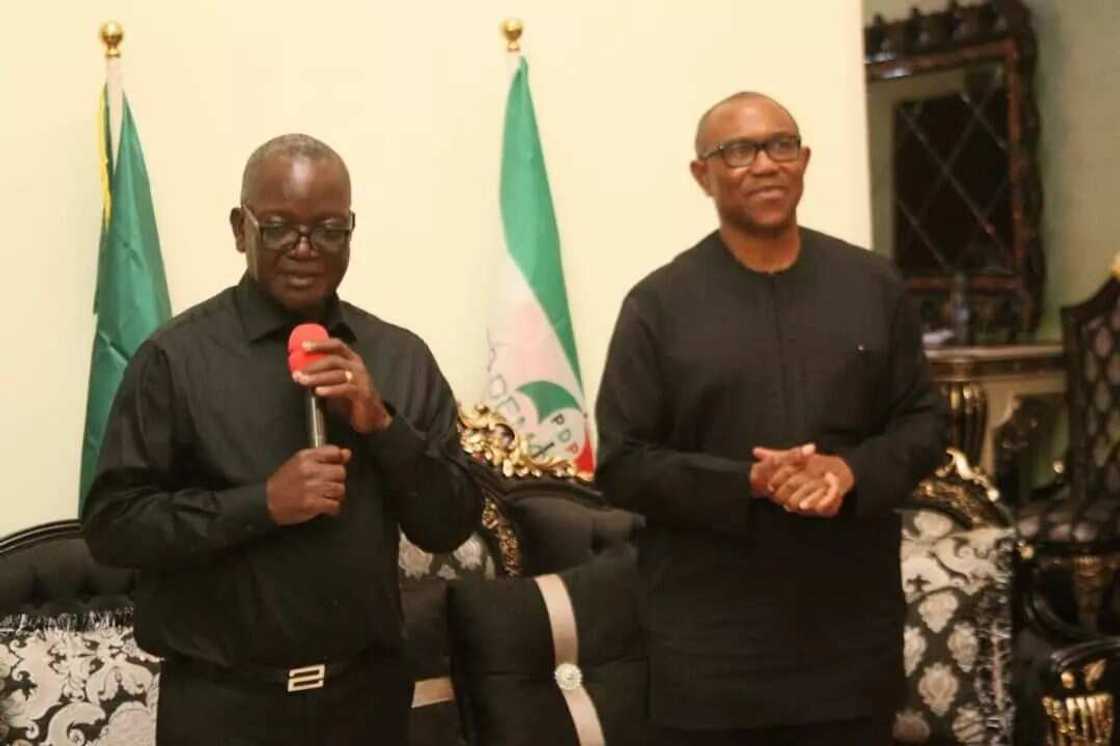 Ortom and Peter Obi/2023 Presidential Election/PDP