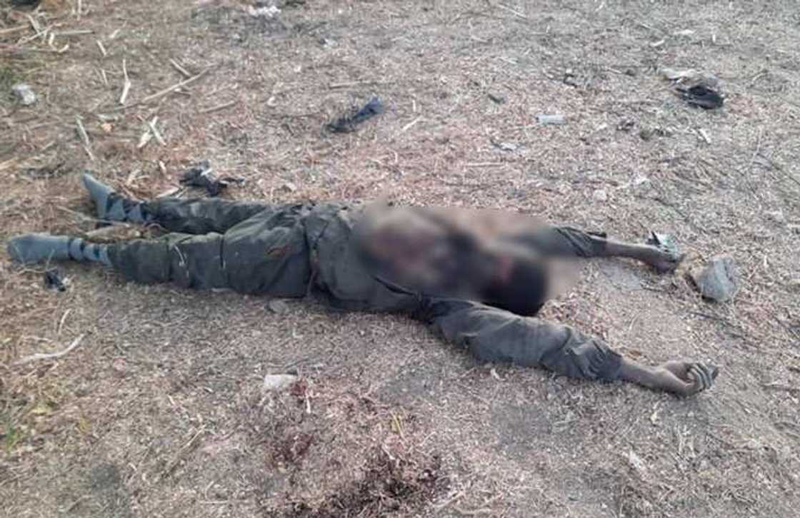 Sojojin Najeriya sun kashe 'yan Boko Haram fiye da 100 yayin wani gumurzu a Yobe (Hotuna) Sojojin Najeriya sun kashe 'yan Boko Haram fiye da 100 yayin wani gumurzu a Yobe (Hotuna)