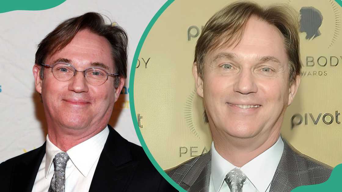 Richard Thomas at Cipriani Wall Street on March 4, 2013, in New York City (L), and at the same venue on May 31, 2015 in New York City (R)