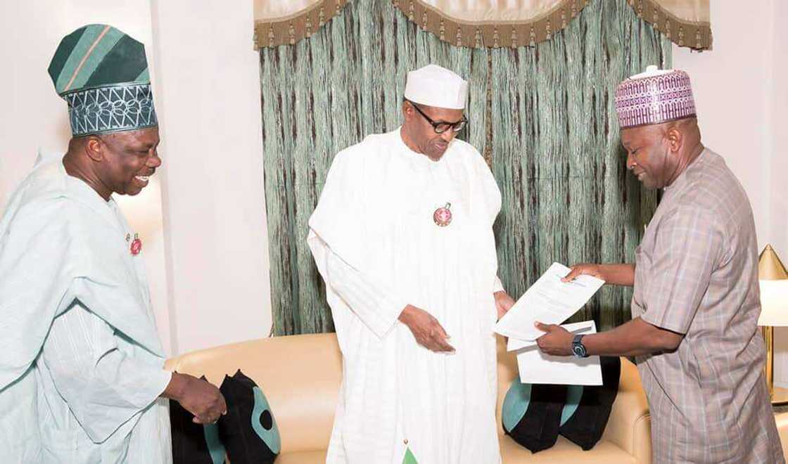 Buhari ne dan takararmu – Jam’iyyar siyasa da ke da nasaba da Gwamna Amosun ta amince da shugaban kasa