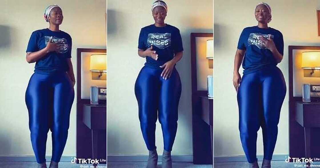 Curvy lady shows off dance moves Curvy lady shows off dance moves