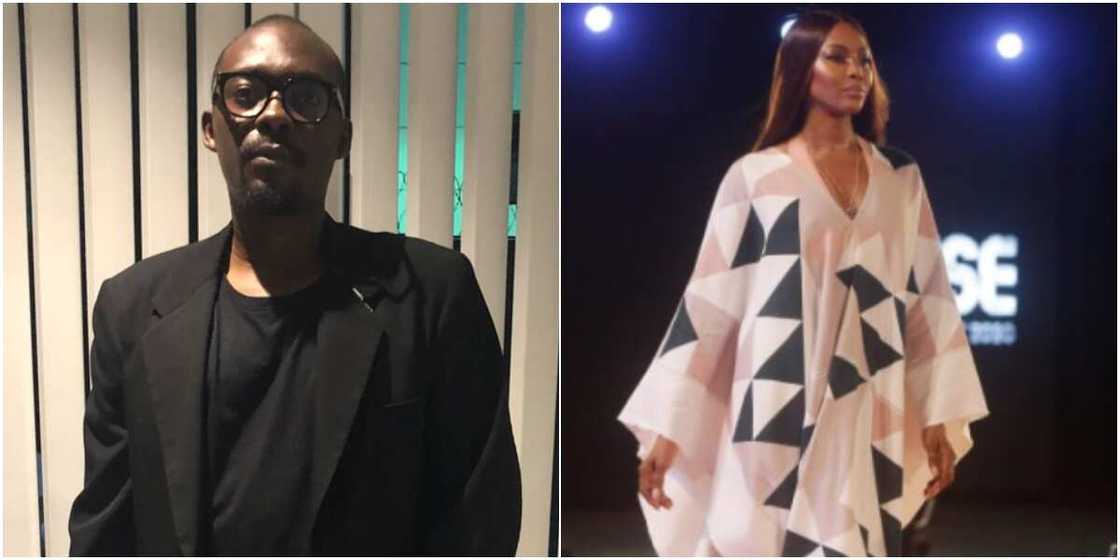 Nigerian fashion designer and Naomi Campbell Nigerian fashion designer and Naomi Campbell