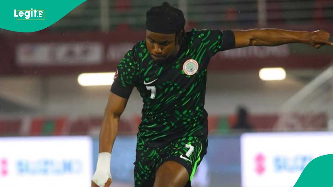 Nigerian fans hail Super Eagles star Ademola Lookman after his outstanding performance against Tunisia at AFCON 2025.