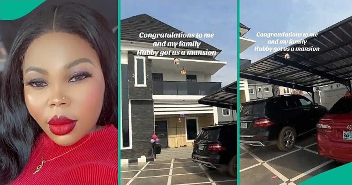 Woman over the moon as her hubby acquires house Woman over the moon as her hubby acquires house