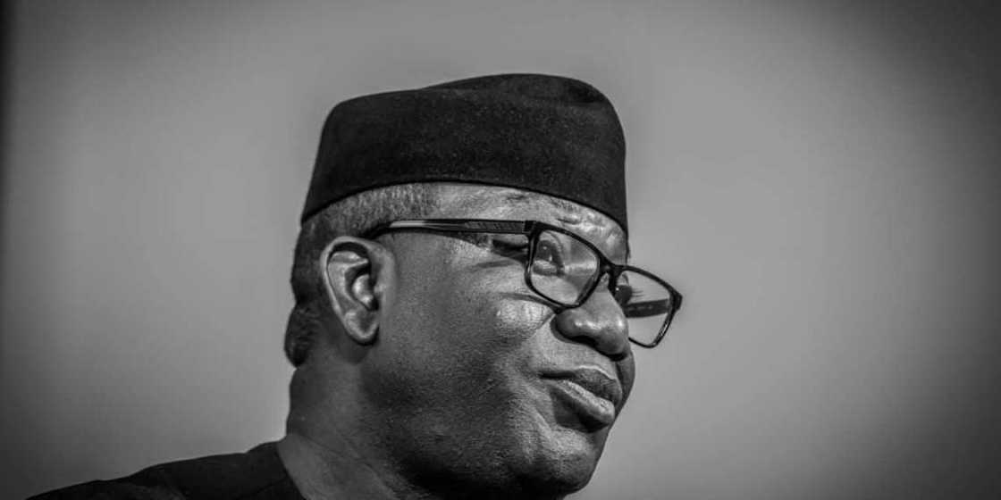 Gwamna Kayode Fayemi na jihar Ekiti. Gwamna Kayode Fayemi na jihar Ekiti.