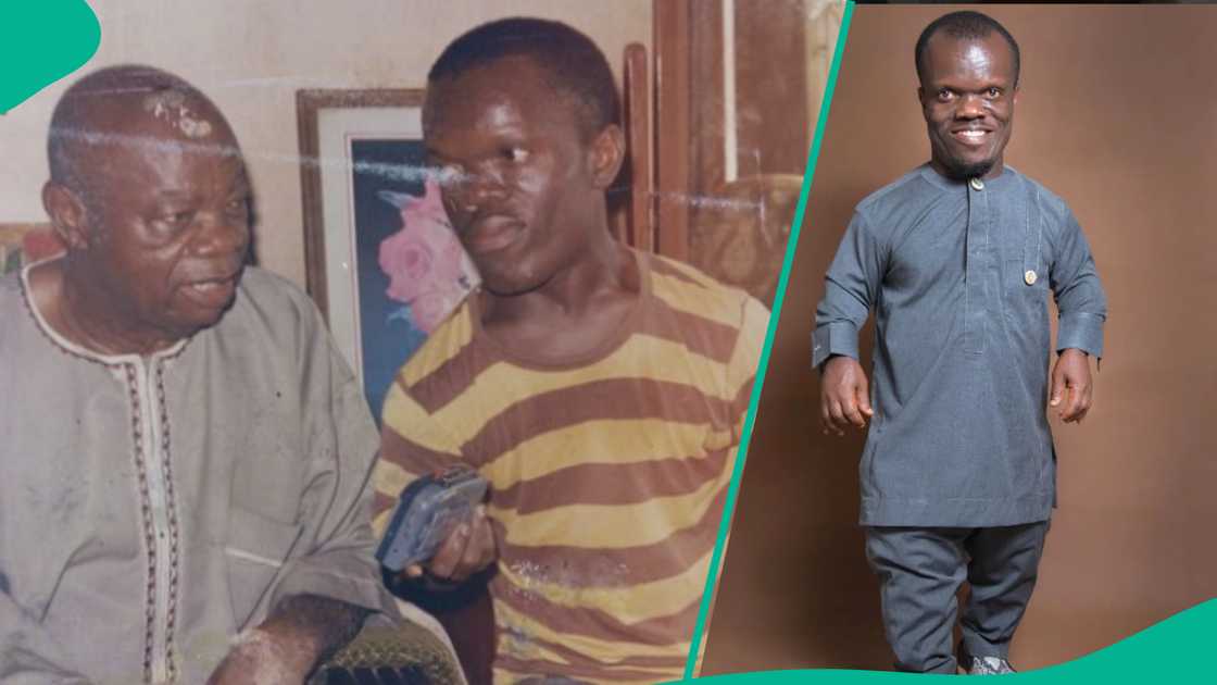 Actor Nkubi's throwback with Mike Ejeagha Actor Nkubi's throwback with Mike Ejeagha
