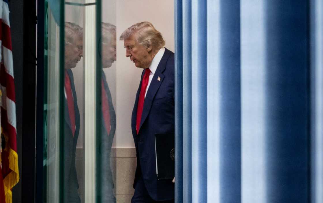 Asked about the upcoming expiration of a tariffs truce between the United States and China, President Donald Trump told reporters 'we'll see what happens'