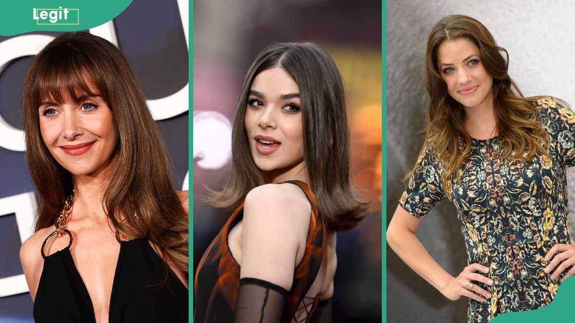 Alison Brie, Hailee Steinfeld, and Julie Gonzalo are among the pretty brunette actresses Alison Brie, Hailee Steinfeld, and Julie Gonzalo are among the pretty brunette actresses
