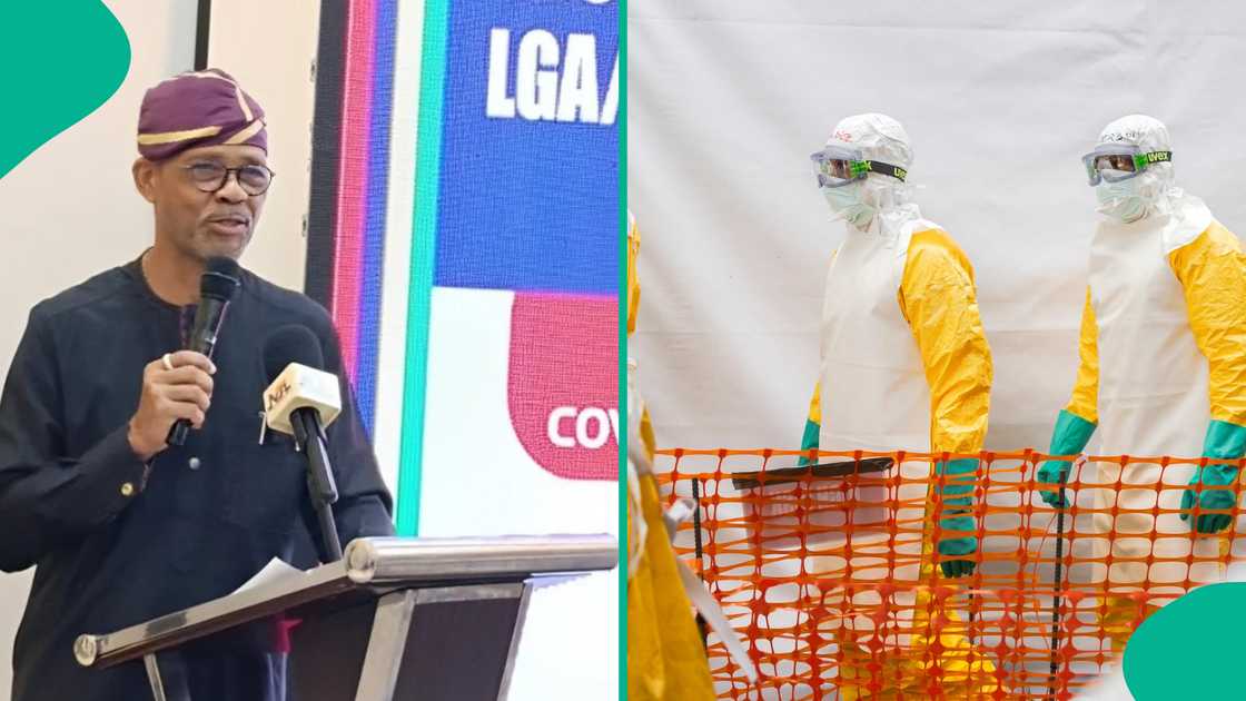 Lagos Health Commissioner Akin Abayomi urged residents to stay calm after confirmation of Ebola in Abuja Lagos Health Commissioner Akin Abayomi urged residents to stay calm after confirmation of Ebola in Abuja