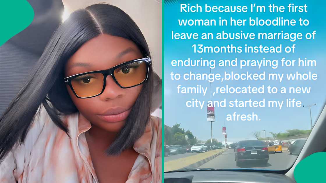 Lady discloses that she quit her abusive marriage of 13 months and blocked her family members