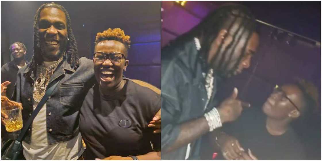 Comedian Real Warri Pikin and Burna Boy