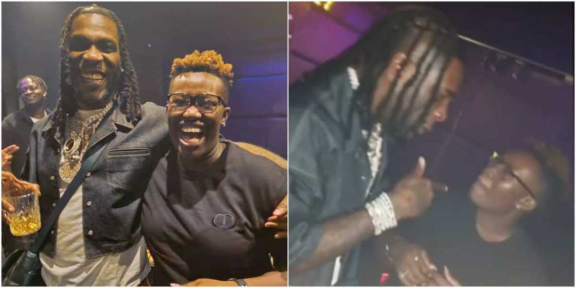 Comedian Real Warri Pikin and Burna Boy Comedian Real Warri Pikin and Burna Boy