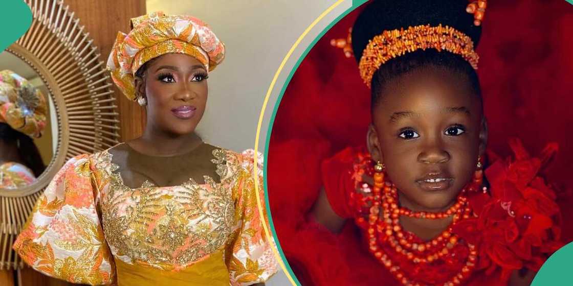 Mercy Johnson's daughter Divine clocks 4 Mercy Johnson's daughter Divine clocks 4