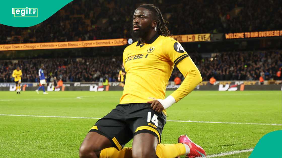 Tolu Arokodare, Wolverhampton Wanderers, Everton, Molineux Stadium, England, Carabao Cup. Tolu Arokodare, Wolverhampton Wanderers, Everton, Molineux Stadium, England, Carabao Cup.