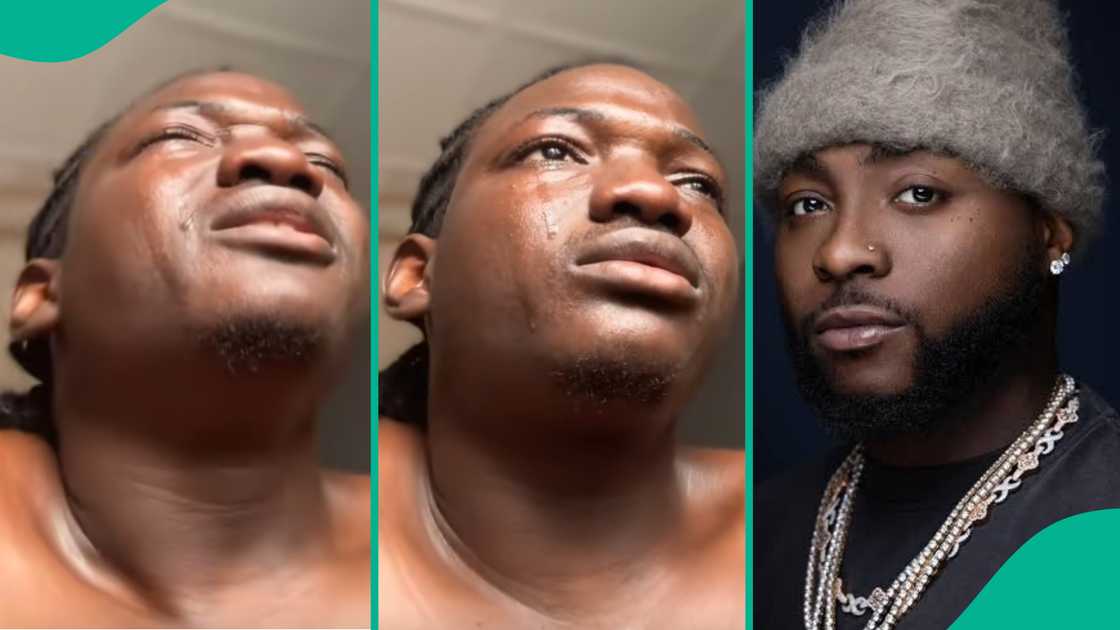 Nigerian artist moved after Davido noticed his family painting.