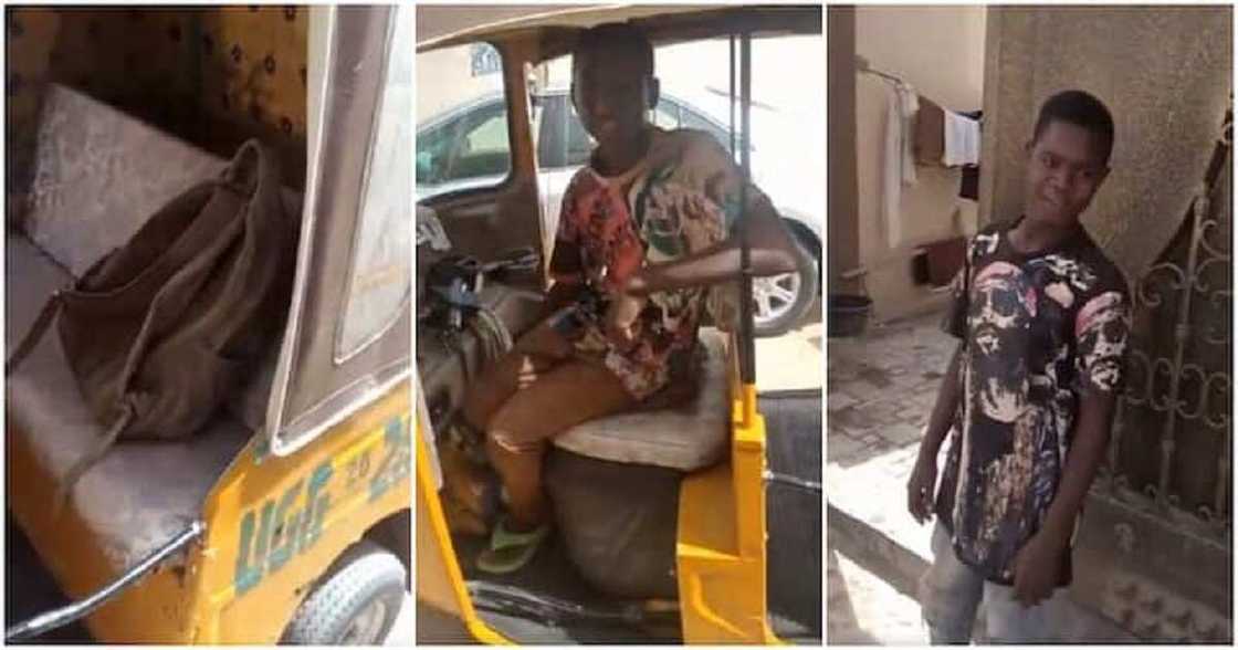 Direban Keke Napep ya koma gidan fasinja ya mayar mishi da kwamfutar shi da ya manta a kekensa Direban Keke Napep ya koma gidan fasinja ya mayar mishi da kwamfutar shi da ya manta a kekensa
