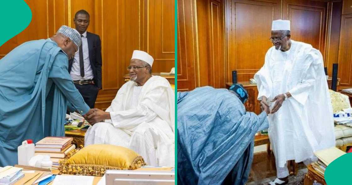 Atiku da Atiku na gaisawa da Dantata Atiku da Atiku na gaisawa da Dantata