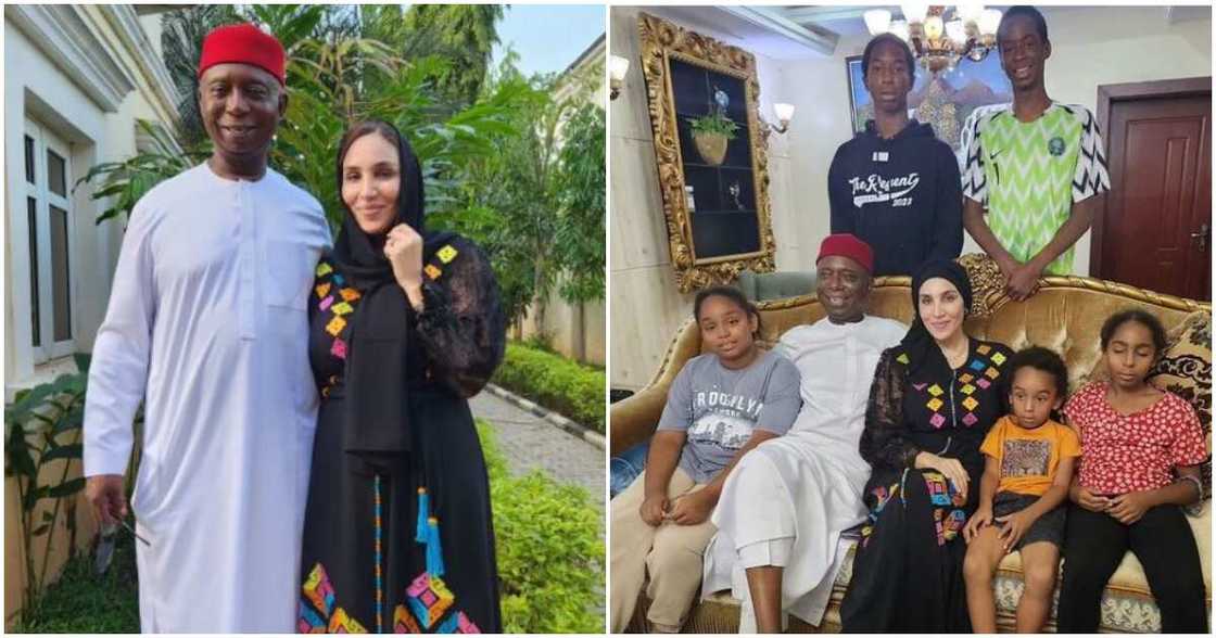 Billionaire Ned Nwoko and Moroccan wife Laila Billionaire Ned Nwoko and Moroccan wife Laila