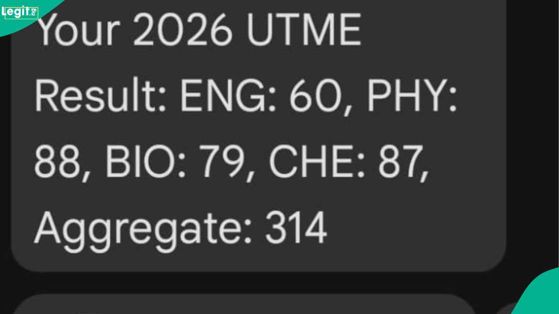 A science student who wants to study medicine at UNN posts 2026 UTME result. A science student who wants to study medicine at UNN posts 2026 UTME result.