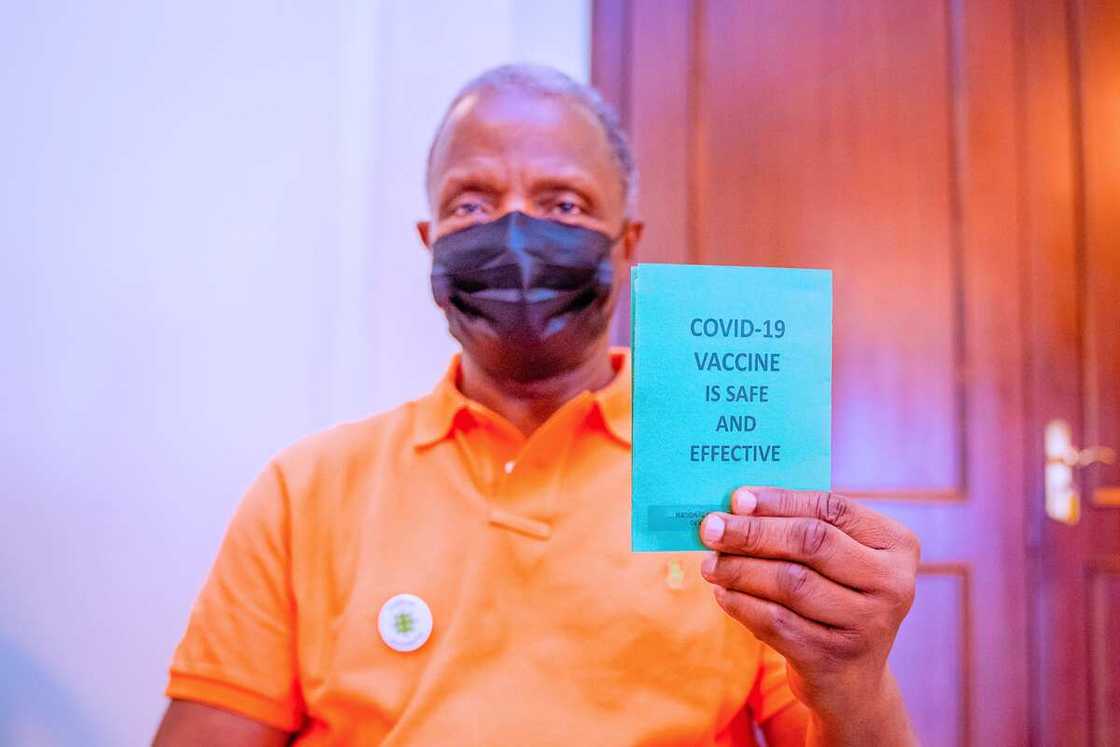 Osinbajo receives second dose of COVID-19 vaccine in Aso Rock Osinbajo receives second dose of COVID-19 vaccine in Aso Rock