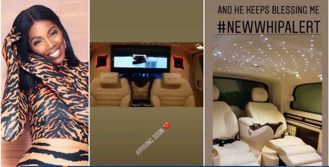 Tiwa Savage uses N15 million to clear her N60m customised Mercedes Benz v250, 2019 model (video) Tiwa Savage uses N15 million to clear her N60m customised Mercedes Benz v250, 2019 model (video)