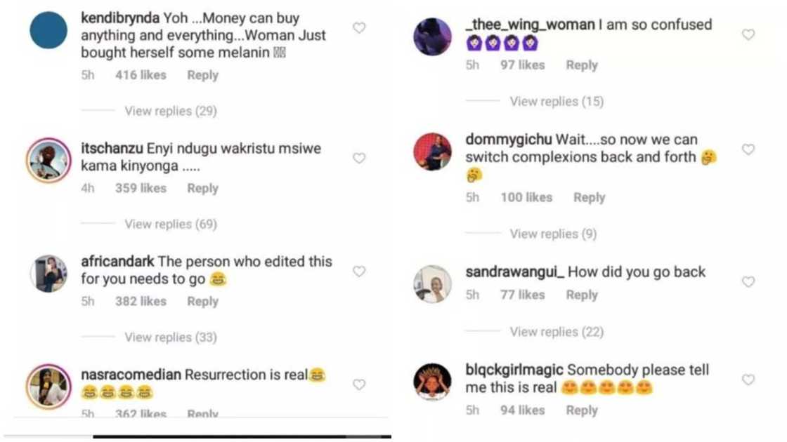 Black don't crack – Vera Sidika says as she goes back to her original skin color Black don't crack – Vera Sidika says as she goes back to her original skin color