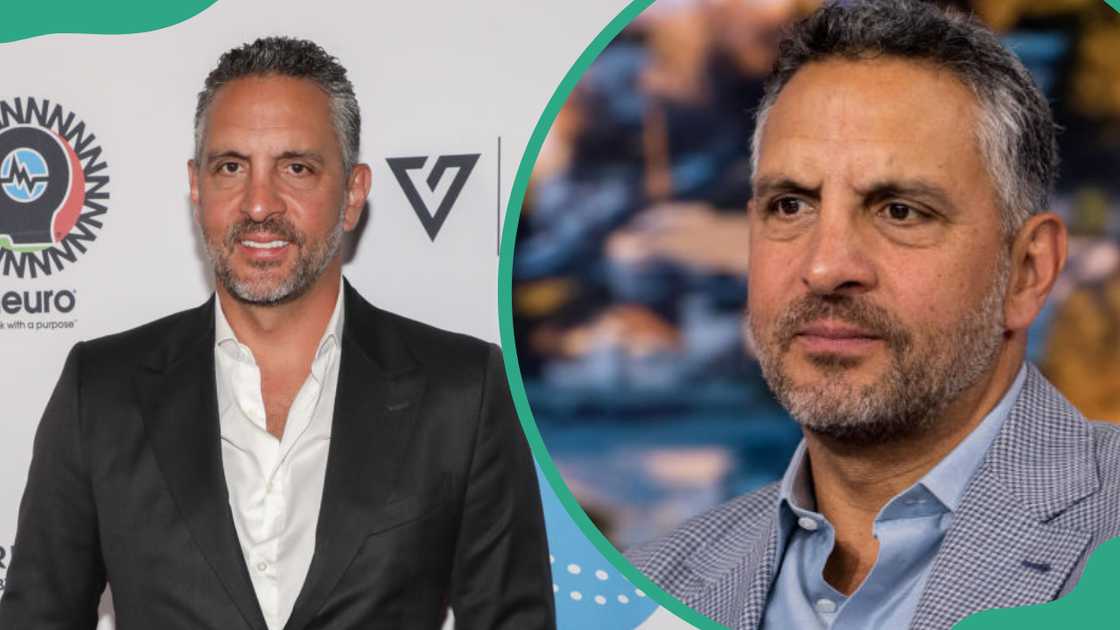 Mauricio Umansky at The Beverly Hilton in Beverly Hills, California (L). Mauricio Umansky during an appearance on the Today show (R).