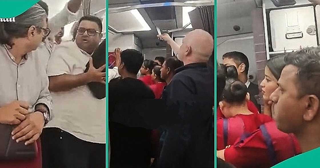 Rare video shows chaotic moment on another Air India flight. Rare video shows chaotic moment on another Air India flight.