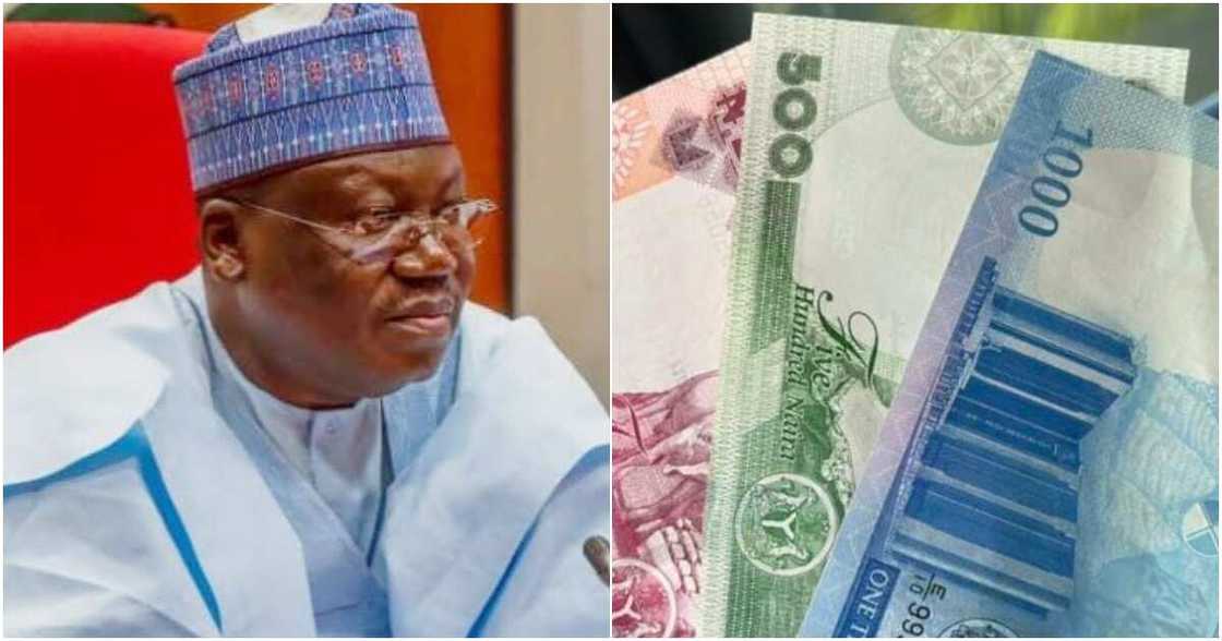 President Muhammadu Buhari, the president of the Senate, Ahmad Lawan, Council of State, Godwin Emefiele, new naira notes