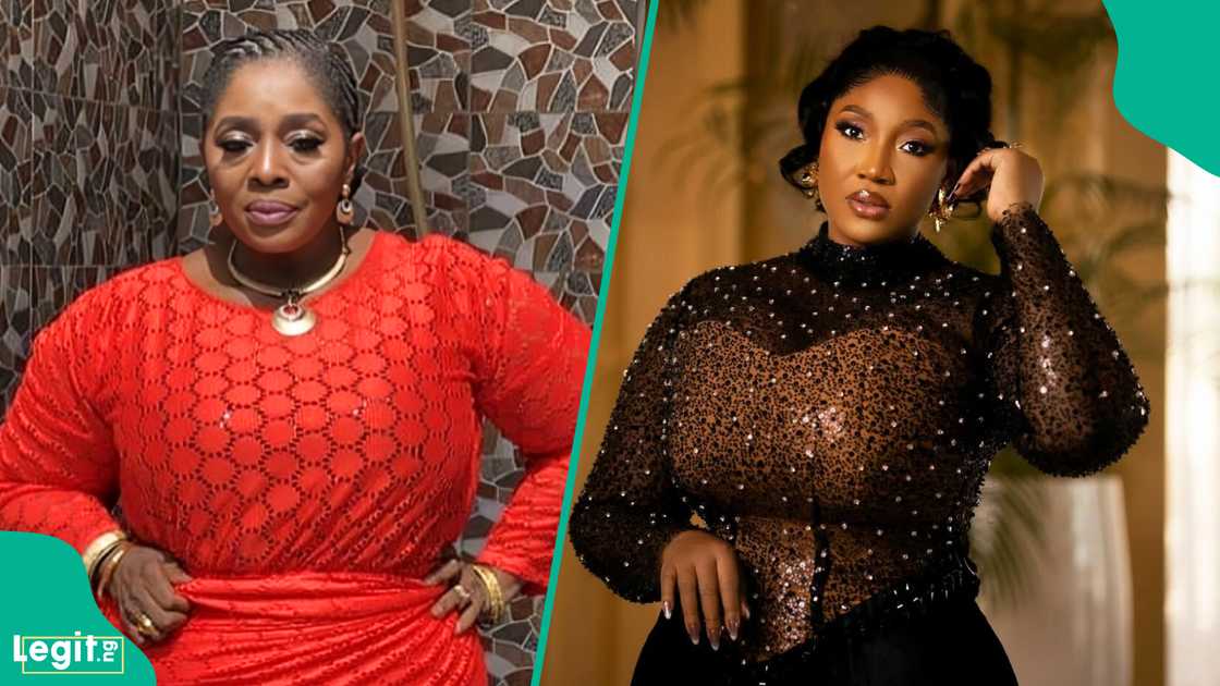 Rita Edochie criticises Judy Austin for hypocrisy after marriage advice, highlighting her past with Yul Edochie while praising May Yul Edochie.