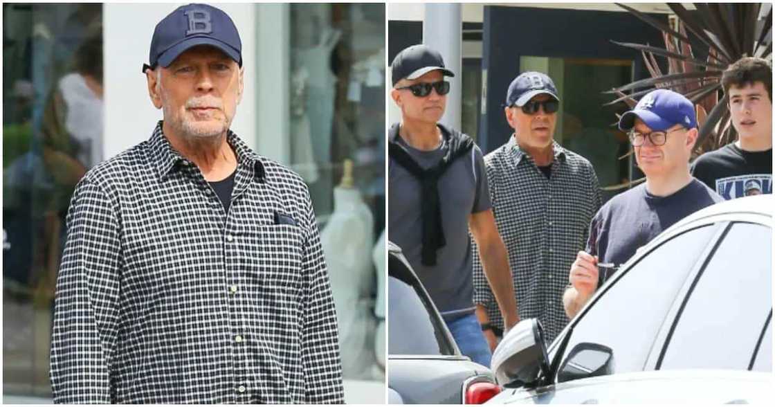 Bruce Willis Steps out With Friends after Aphasia Diagnosis. Bruce Willis Steps out With Friends after Aphasia Diagnosis.