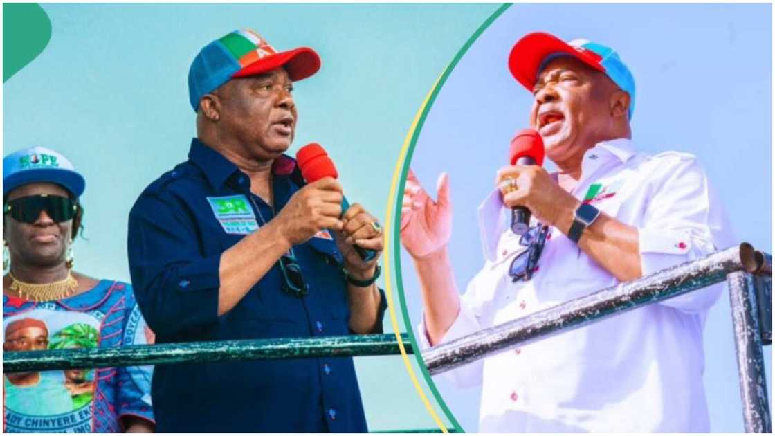 APC ward chairman in Imo state, Dominic Ikpeama, has been arrested for allegedly selling federal government palliatives by the police after petition from HRH Eze Hypolite Obinna Duru. APC ward chairman in Imo state, Dominic Ikpeama, has been arrested for allegedly selling federal government palliatives by the police after petition from HRH Eze Hypolite Obinna Duru.