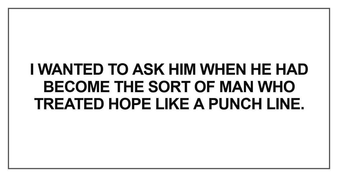 I wanted to ask him when he had become