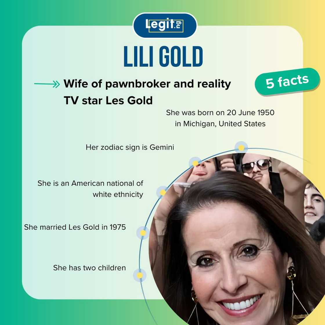 Who is Les Gold's wife? All you need to know about Lili Gold - Legit.ng