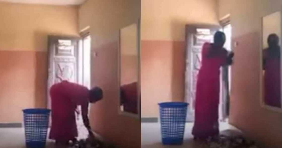 Woman caught on camera stealing from church Woman caught on camera stealing from church