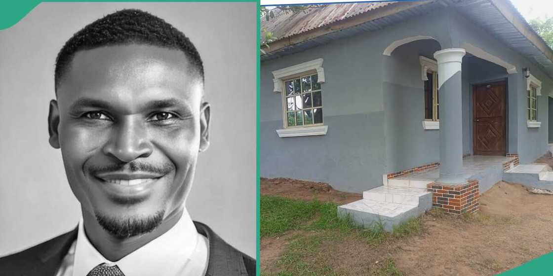 Man grateful as tenants repaints his building. Man grateful as tenants repaints his building.